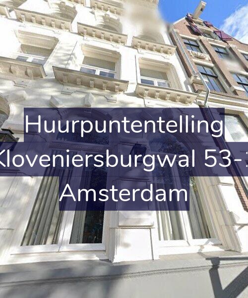 Foto gevel Huurpuntentelling voor Kloveniersburgwal 53-1, Amsterdam