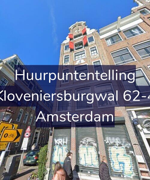 Foto gevel Huurpuntentelling voor Kloveniersburgwal 62-4, Amsterdam