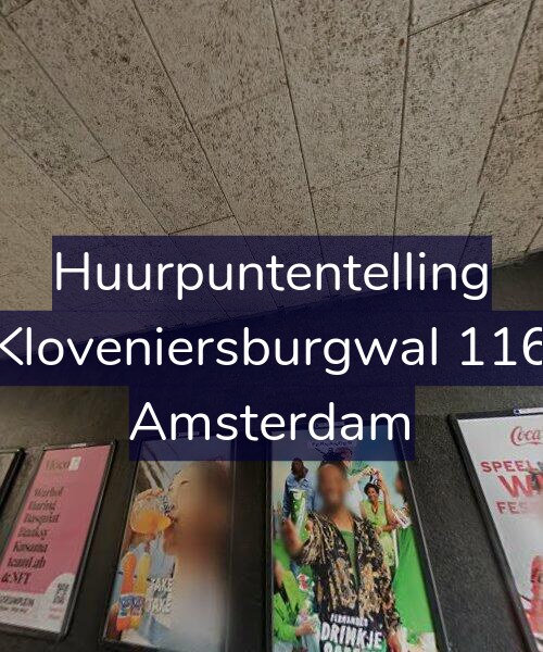 Foto gevel Huurpuntentelling voor Kloveniersburgwal 116, Amsterdam