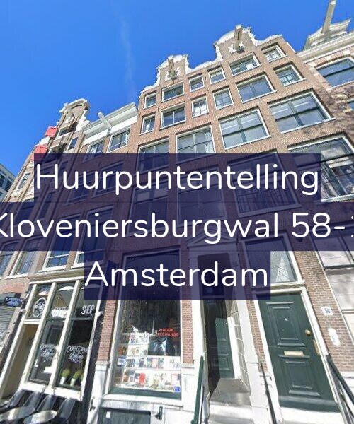 Foto gevel Huurpuntentelling voor Kloveniersburgwal 58-1, Amsterdam