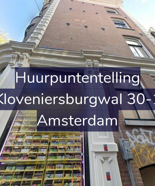 Foto gevel Huurpuntentelling voor Kloveniersburgwal 30-1, Amsterdam