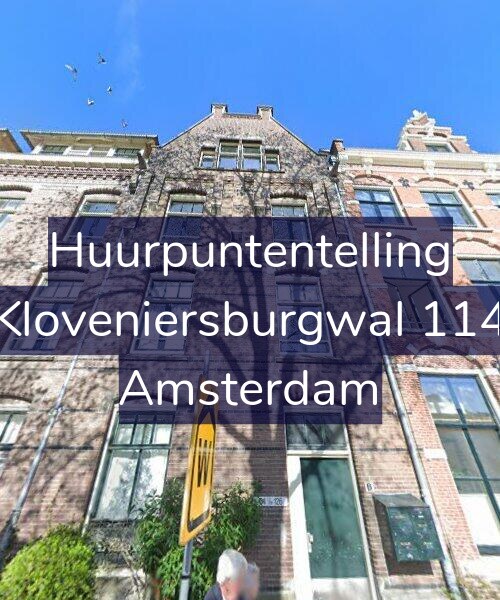 Foto gevel Huurpuntentelling voor Kloveniersburgwal 114, Amsterdam