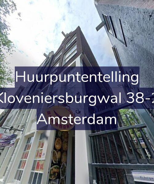 Foto gevel Huurpuntentelling voor Kloveniersburgwal 38-2, Amsterdam