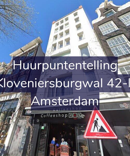 Foto gevel Huurpuntentelling voor Kloveniersburgwal 42-F, Amsterdam