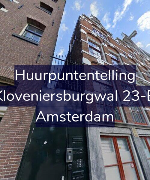 Foto gevel Huurpuntentelling voor Kloveniersburgwal 23-B, Amsterdam