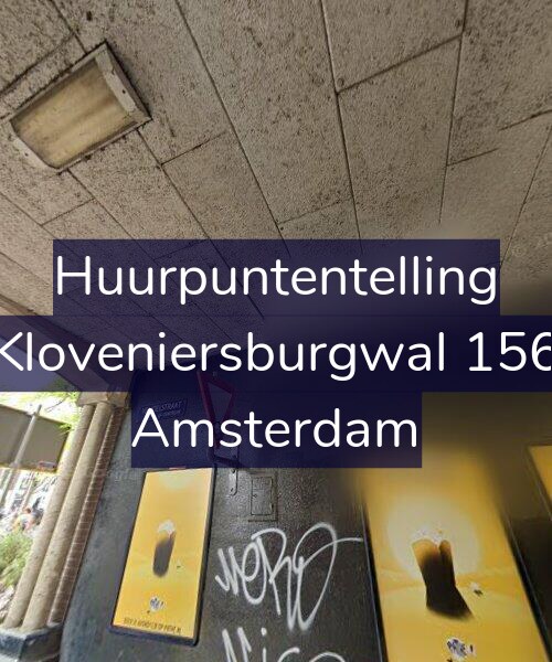 Foto gevel Huurpuntentelling voor Kloveniersburgwal 156, Amsterdam