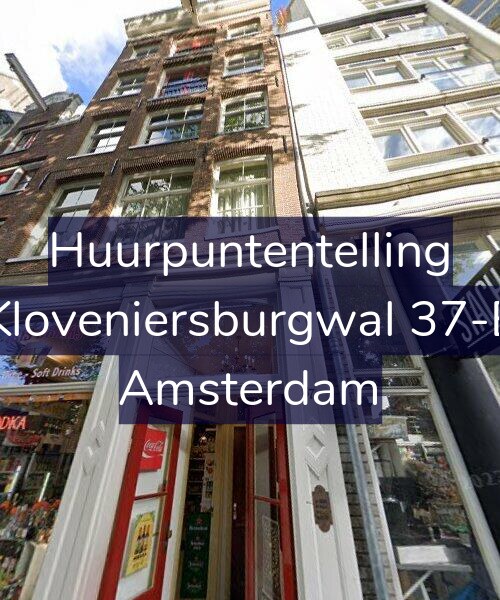 Foto gevel Huurpuntentelling voor Kloveniersburgwal 37-E, Amsterdam
