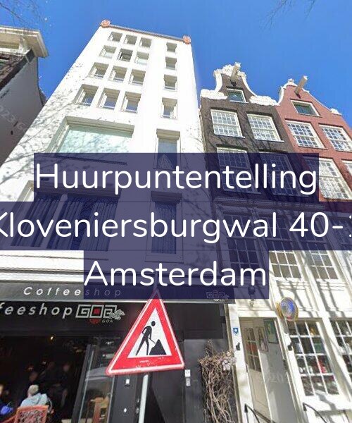 Foto gevel Huurpuntentelling voor Kloveniersburgwal 40-1, Amsterdam