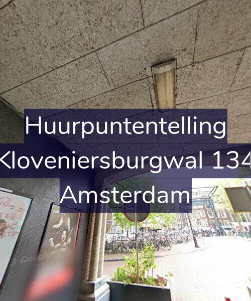 Foto gevel Huurpuntentelling voor Kloveniersburgwal 134, Amsterdam