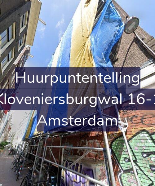 Foto gevel Huurpuntentelling voor Kloveniersburgwal 16-1, Amsterdam