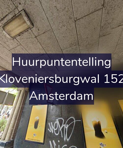Foto gevel Huurpuntentelling voor Kloveniersburgwal 152, Amsterdam