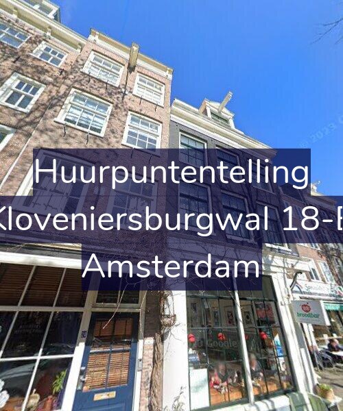 Foto gevel Huurpuntentelling voor Kloveniersburgwal 18-B, Amsterdam