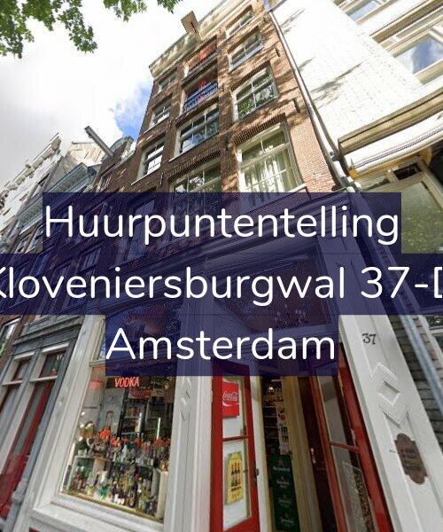Foto gevel Huurpuntentelling voor Kloveniersburgwal 37-D, Amsterdam