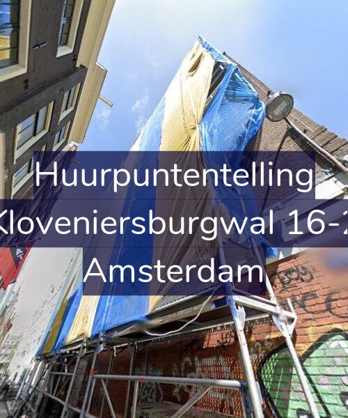 Foto gevel Huurpuntentelling voor Kloveniersburgwal 16-2, Amsterdam