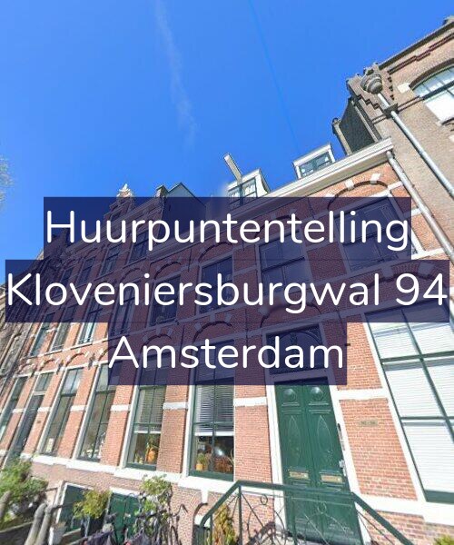 Foto gevel Huurpuntentelling voor Kloveniersburgwal 94, Amsterdam
