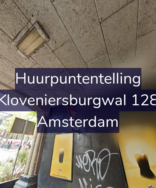 Foto gevel Huurpuntentelling voor Kloveniersburgwal 128, Amsterdam