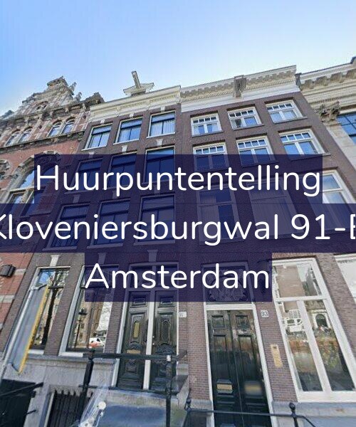 Foto gevel Huurpuntentelling voor Kloveniersburgwal 91-B, Amsterdam