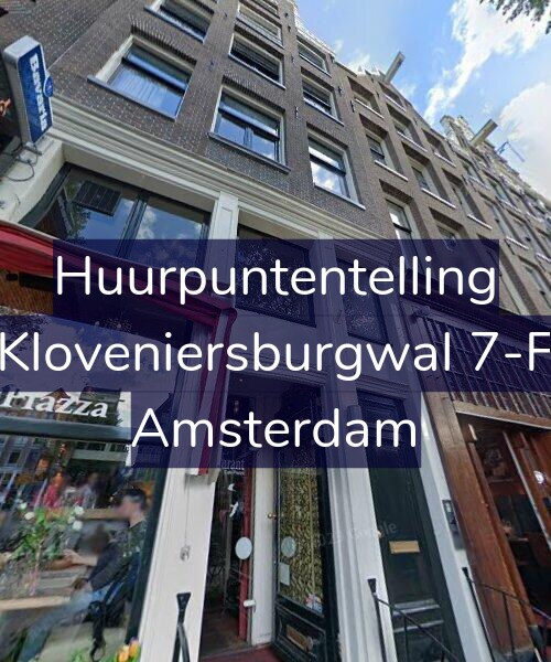 Foto gevel Huurpuntentelling voor Kloveniersburgwal 7-F, Amsterdam