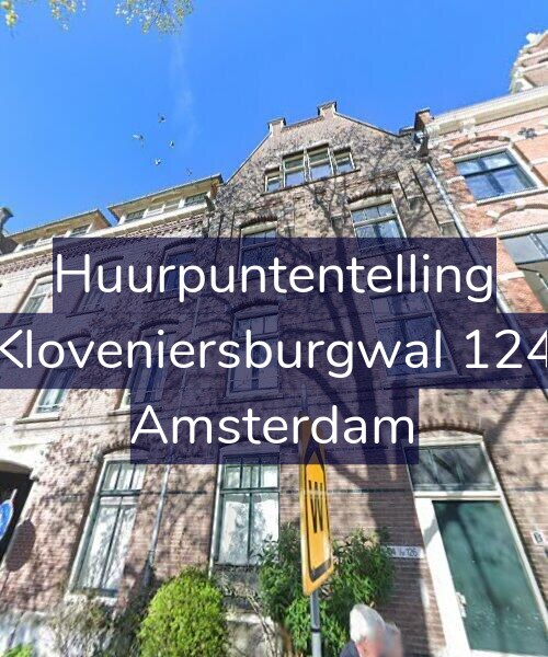 Foto gevel Huurpuntentelling voor Kloveniersburgwal 124, Amsterdam