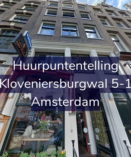 Foto gevel Huurpuntentelling voor Kloveniersburgwal 5-1, Amsterdam