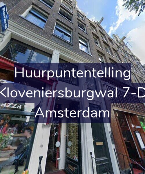 Foto gevel Huurpuntentelling voor Kloveniersburgwal 7-D, Amsterdam