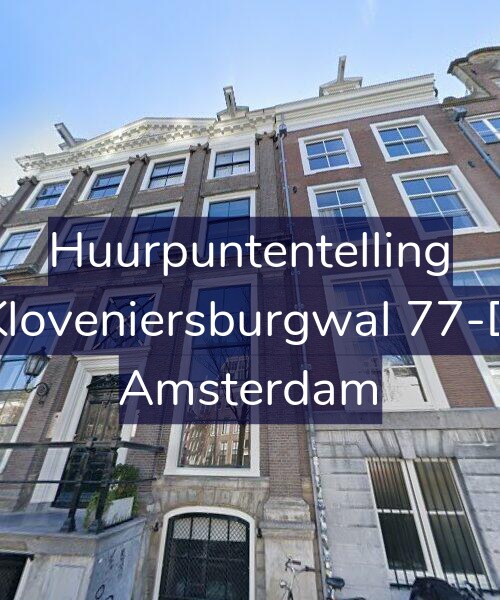 Foto gevel Huurpuntentelling voor Kloveniersburgwal 77-D, Amsterdam