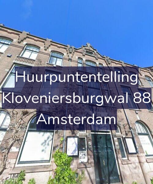 Foto gevel Huurpuntentelling voor Kloveniersburgwal 88, Amsterdam