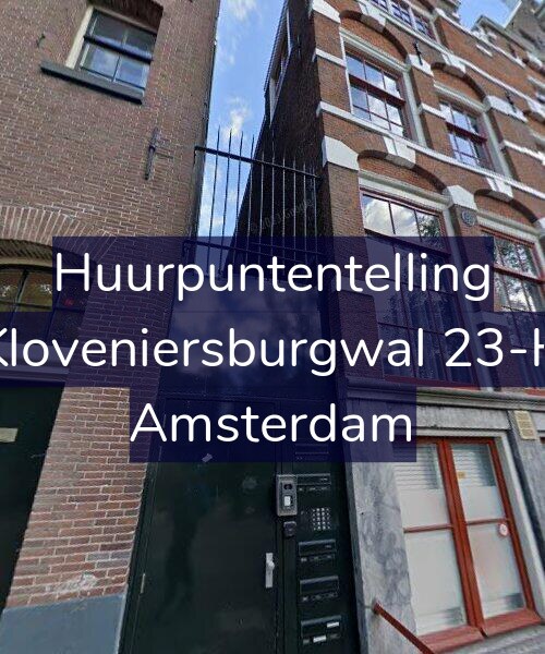 Foto gevel Huurpuntentelling voor Kloveniersburgwal 23-H, Amsterdam