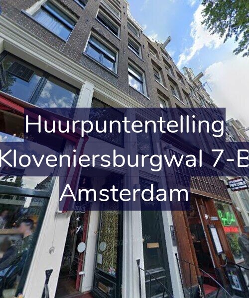 Foto gevel Huurpuntentelling voor Kloveniersburgwal 7-B, Amsterdam