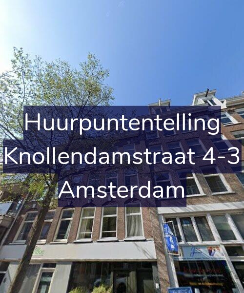 Foto gevel Huurpuntentelling voor Knollendamstraat 4-3, Amsterdam