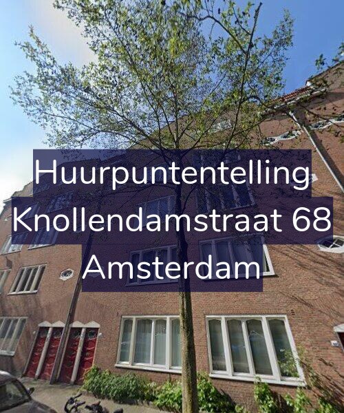 Foto gevel Huurpuntentelling voor Knollendamstraat 68, Amsterdam