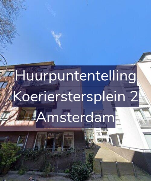 Foto gevel Huurpuntentelling voor Koerierstersplein 2, Amsterdam