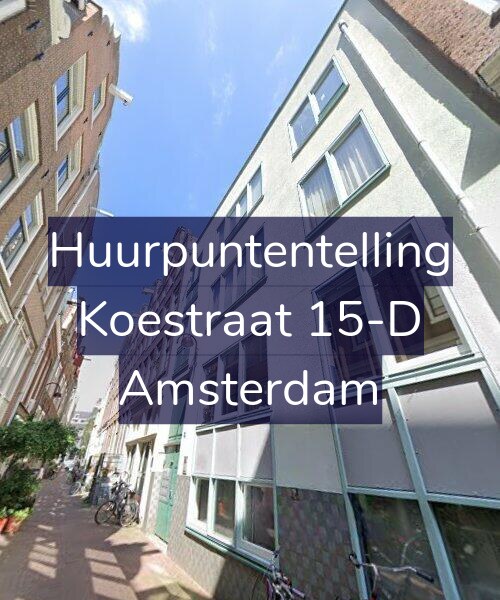 Foto gevel Huurpuntentelling voor Koestraat 15-D, Amsterdam