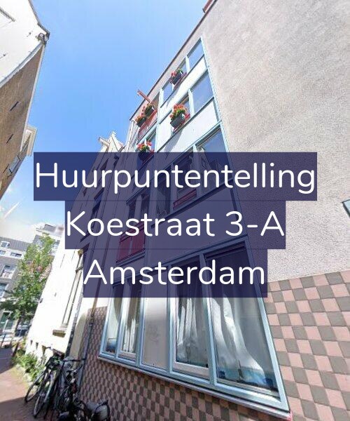 Foto gevel Huurpuntentelling voor Koestraat 3-A, Amsterdam