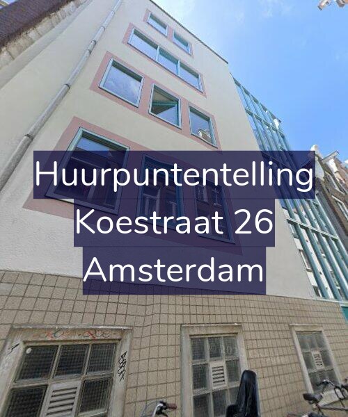Foto gevel Huurpuntentelling voor Koestraat 26, Amsterdam