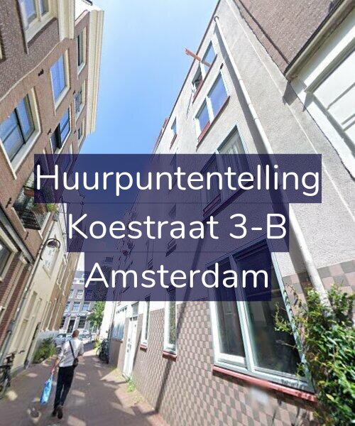Foto gevel Huurpuntentelling voor Koestraat 3-B, Amsterdam