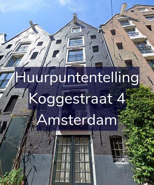 Foto gevel Huurpuntentelling voor Koggestraat 4, Amsterdam