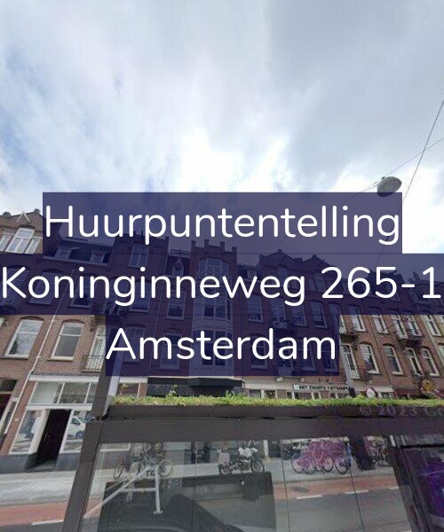 Foto gevel Huurpuntentelling voor Koninginneweg 265-1, Amsterdam