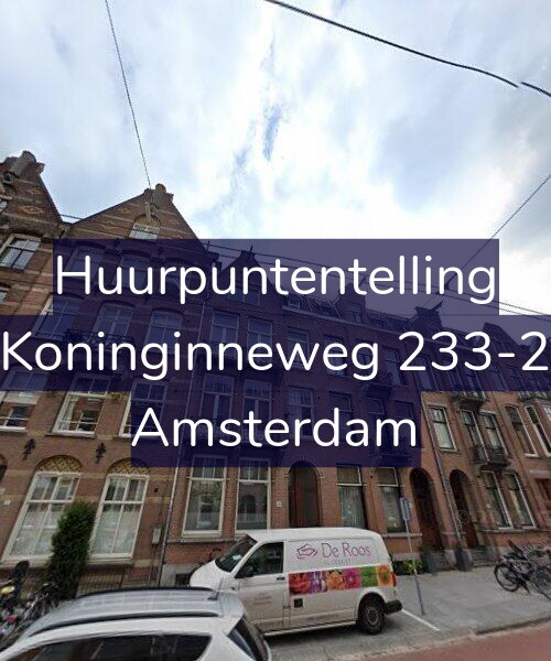 Foto gevel Huurpuntentelling voor Koninginneweg 233-2, Amsterdam