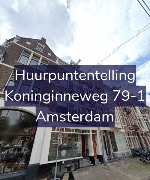 Foto gevel Huurpuntentelling voor Koninginneweg 79-1, Amsterdam