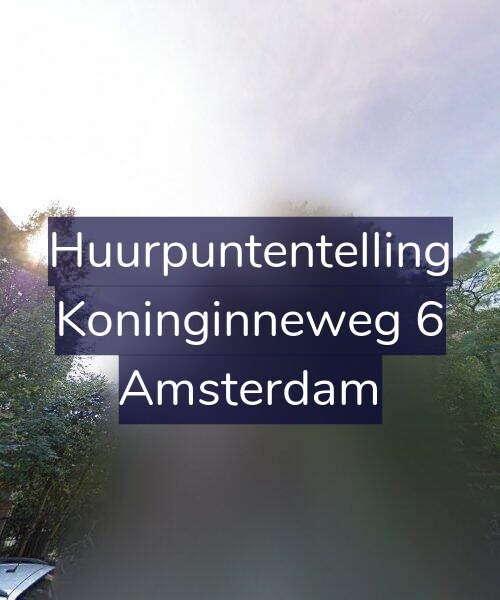 Foto gevel Huurpuntentelling voor Koninginneweg 6, Amsterdam
