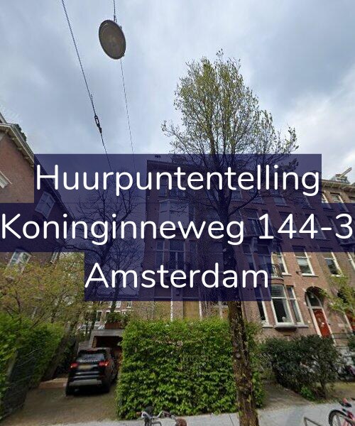 Foto gevel Huurpuntentelling voor Koninginneweg 144-3, Amsterdam