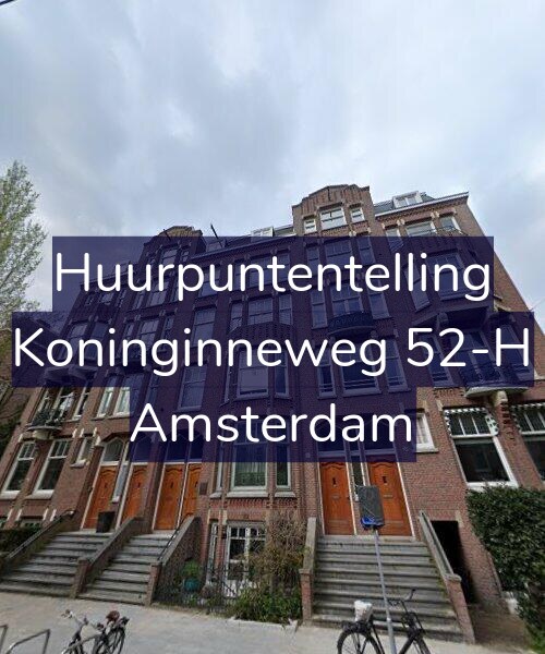 Foto gevel Huurpuntentelling voor Koninginneweg 52-H, Amsterdam