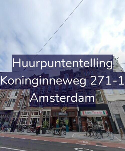 Foto gevel Huurpuntentelling voor Koninginneweg 271-1, Amsterdam