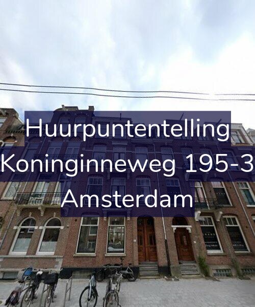Foto gevel Huurpuntentelling voor Koninginneweg 195-3, Amsterdam
