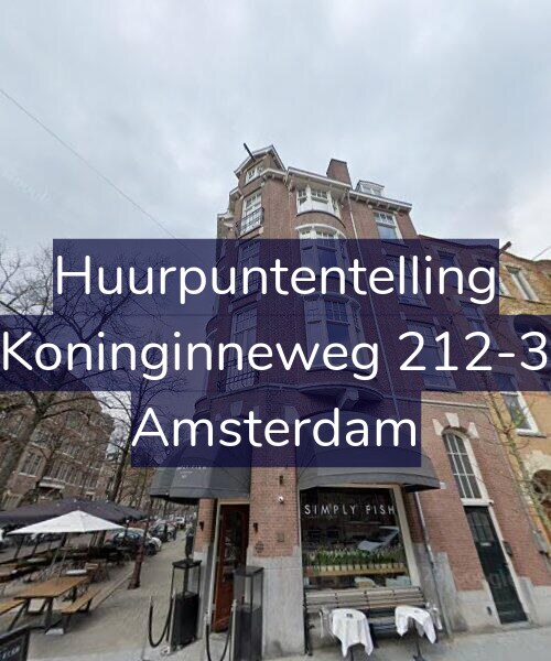 Foto gevel Huurpuntentelling voor Koninginneweg 212-3, Amsterdam