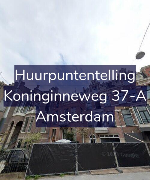 Foto gevel Huurpuntentelling voor Koninginneweg 37-A, Amsterdam