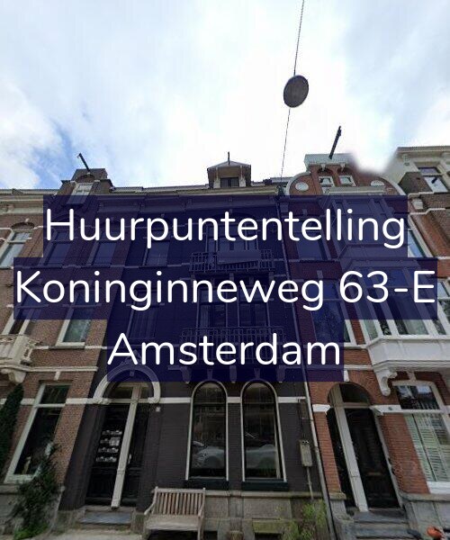 Foto gevel Huurpuntentelling voor Koninginneweg 63-E, Amsterdam