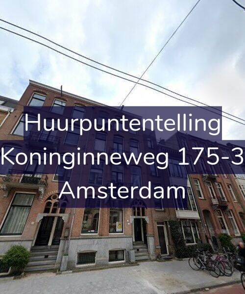 Foto gevel Huurpuntentelling voor Koninginneweg 175-3, Amsterdam