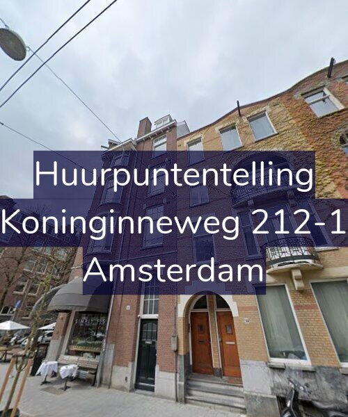 Foto gevel Huurpuntentelling voor Koninginneweg 212-1, Amsterdam